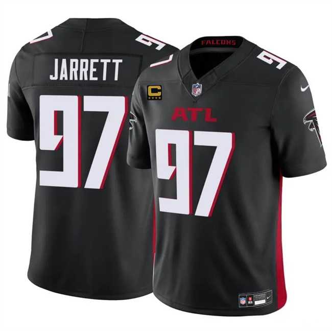 Men & Women & Youth Atlanta Falcons #97 Grady Jarrett Black 2024 F.U.S.E With 4-Star C Patch Vapor Untouchable Limited Stitched Jersey,We sell and wholesale Men & Women & Youth Atlanta Falcons #97 Grady Jarrett Black 2024 F.U.S.E With 4-Star C Patch Vapor Untouchable Limited Stitched Jersey on line form chian!